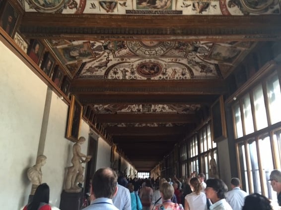 Insize teh Uffizi Gallery